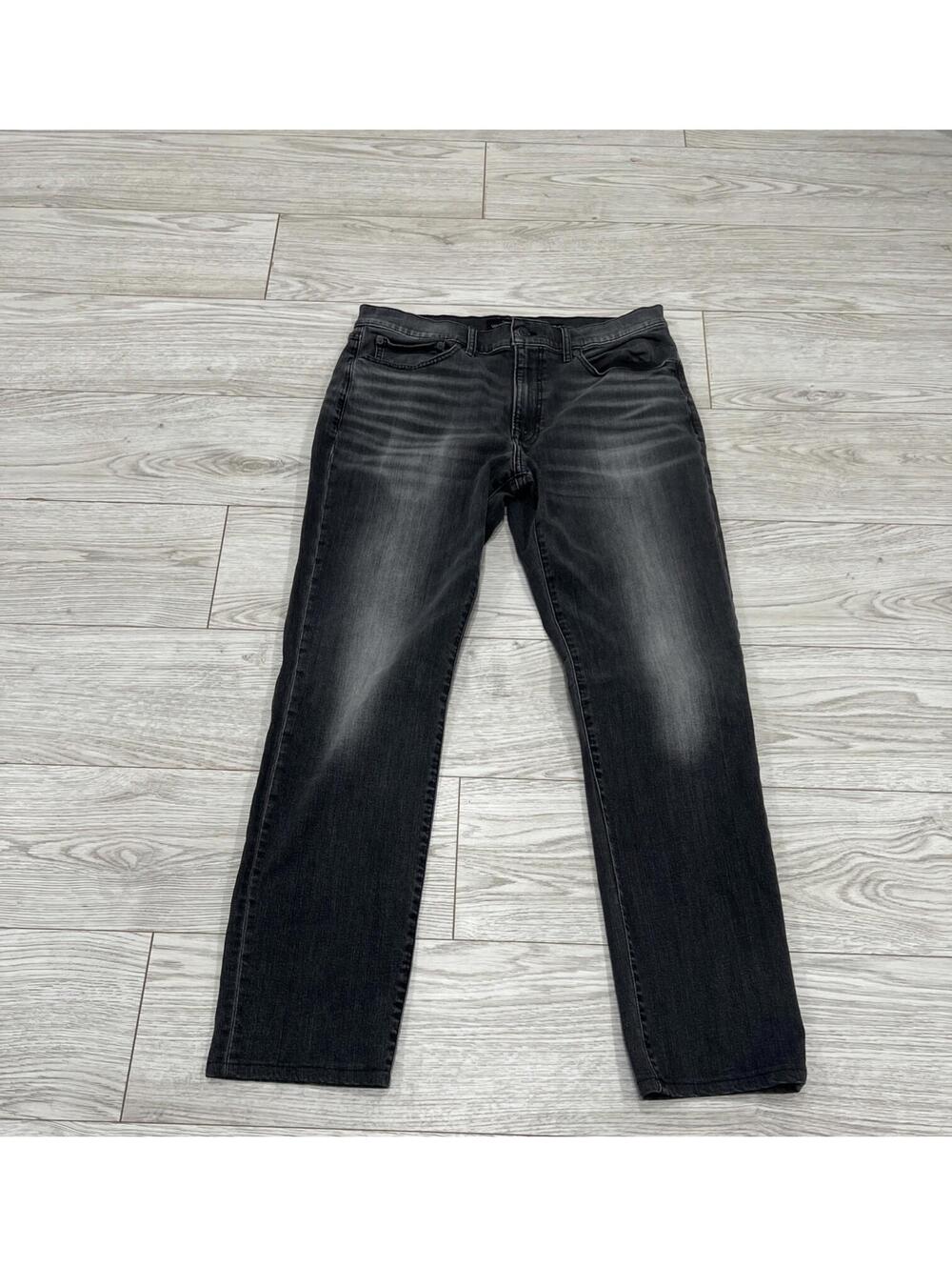 Slim Fit Lucky Brand Men's Gray Light Wash Jeans SIZE 36X32 $89